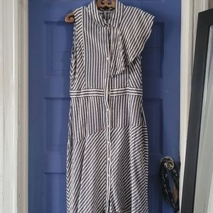 Asymmetrical striped dress by Rachel Roy